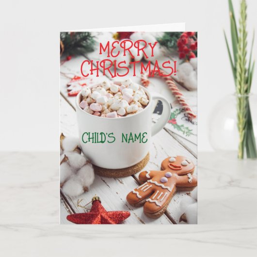 DE KERST KAART VAN EEN KIND (Voorkant)