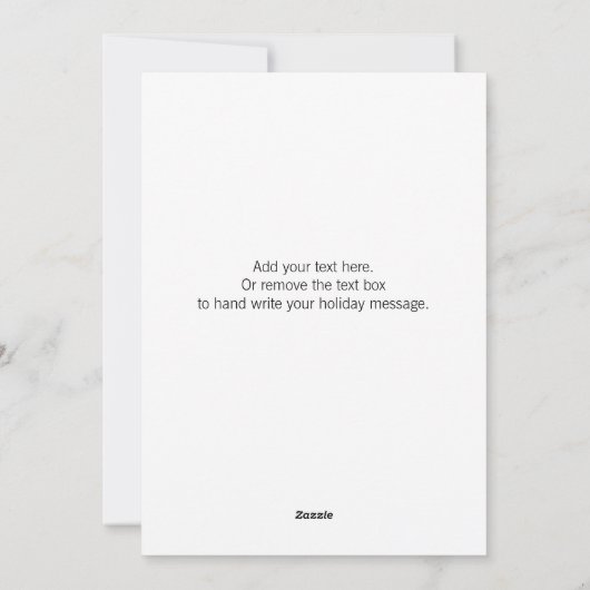 De Kerst Kardinaal Platte Kerstkaart (Achterkant)