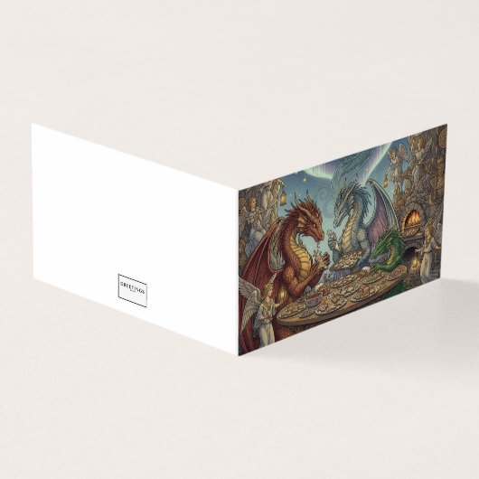 De Kerst Koekjesruil van de Draken Kaart (Buitenkant)