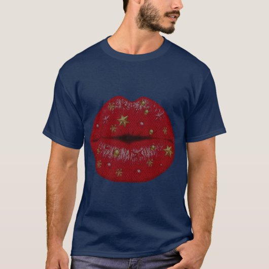 De Kerst Kus vrienden T-shirt (Voorkant)