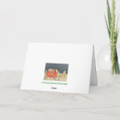 De Kerst Levering Vintage Kaart  (Achterkant)