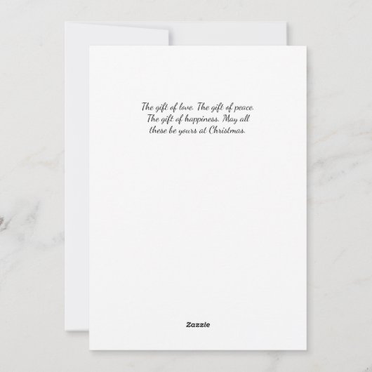 De kerst-Magie Feestdagenkaart (Achterkant)