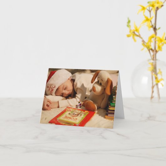 De kerst-Magie Kaart (Gele Bloem)