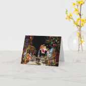 De kerst-Magie Kaart (Gele Bloem)