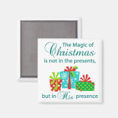 De kerst-Magie Magneet (Voorkant / Achterkant)