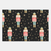 De kerst notenkraker gouden Sterrennacht Inpakpapier Vel (Voorkant 2)