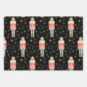 De kerst notenkraker gouden Sterrennacht Inpakpapier Vel (Voorkant)