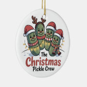 De Kerst Pickle Bemanning Pickle Liefhebbers Kerst Keramisch Ornament (Rechts)