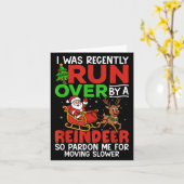 De kerst runover is onlangs overreden door een ren kaart (Gele Bloem)