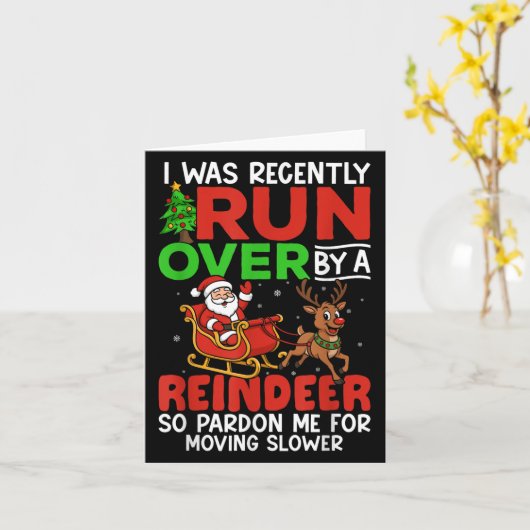 De kerst runover is onlangs overreden door een ren kaart (Gele Bloem)