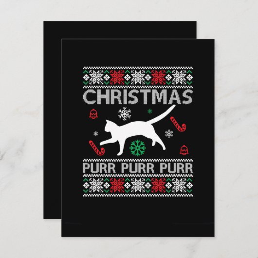 De kerst Spint Spint Feestdagenkaart (Voorkant / Achterkant)