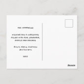 De kerst-teddybeer briefkaart (Achterkant)