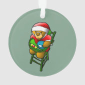 De kerst-teddybeer ornament (achterkant)
