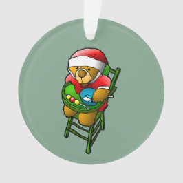 De kerst-teddybeer ornament