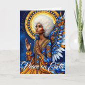 De kerst van een engel kaart (Voorkant)