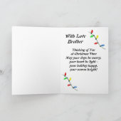 De kerst van een sneeuwman feestdagen kaart (Binnen)