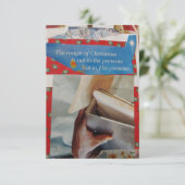 De kerstaikaart kaart (Staand voorkant)