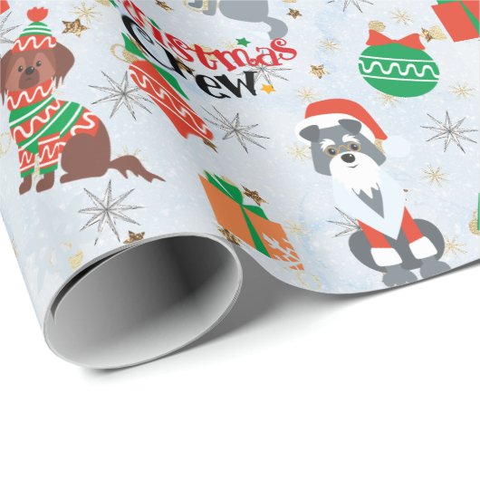 De kerstakkers in Costume Roll van Cadeaupapier (Rol Hoek)