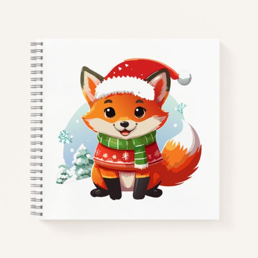 De kerstavond van Little Fox Notitieboek (Voorkant)