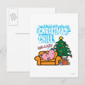 De kerstbal van de heer Lazy Feestdagenkaart (Voorkant / Achterkant)