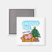 De kerstbal van de heer Lazy Magneet (Voorkant / Achterkant)