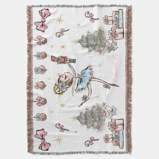 De kerstballet van de Nutcracker Dance Baby Girl Deken (Voorkant Verticaal)