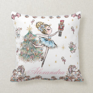 De kerstballet van de Nutcracker Dance Girl Decor Kussen