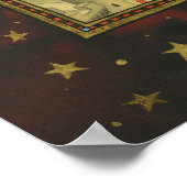 De kerstBeer Santa Claus Kinder Speelgoed Poster (Hoek)