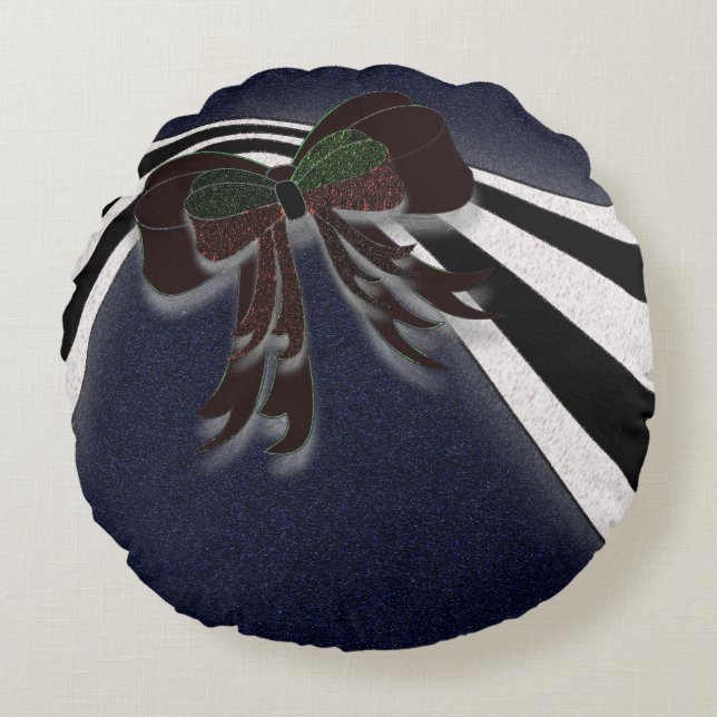 De kerstboer - rond kussen (Voorkant)