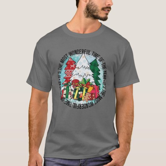 De kerstbomen zijn de mooiste tijd van de t-shirt (Voorkant)