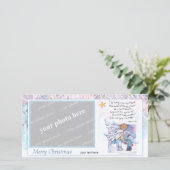 De kerstboodschap feestdagenkaart (Staand voorkant)