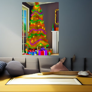 De kerstboom   AI Art Poster