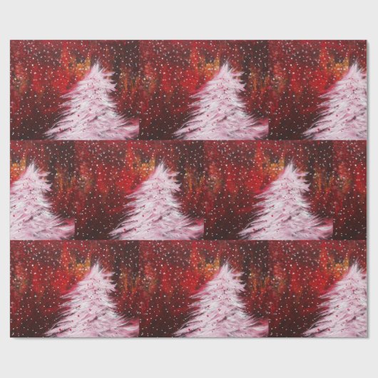 De kerstboom cadeaupapier (Vlak)