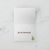 De kerstboom dankt u Kaarten (Binnen)