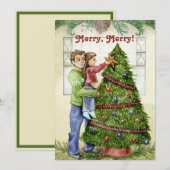  De kerstboom decorteren met papa (Voorkant / Achterkant)