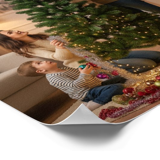 De kerstboom decorteren poster (Hoek)