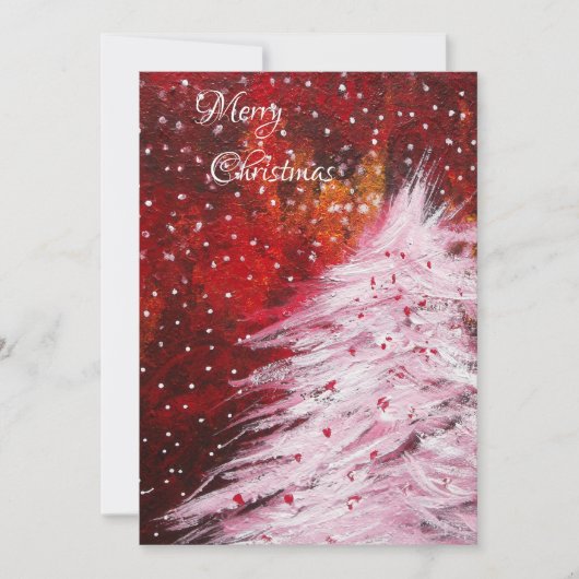 De kerstboom feestdagenkaart (Voorkant)