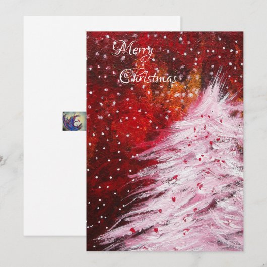 De kerstboom feestdagenkaart (Voorkant / Achterkant)