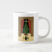 De kerstboom grote koffiekop (Rechts)