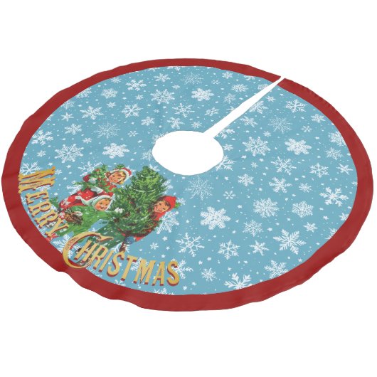 De kerstboom halen kerstboom rok (Gekanteld)