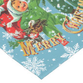 De kerstboom halen lange tafelloper (Hoek)