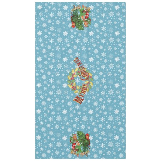 De kerstboom halen tafelkleed (Voorkant)