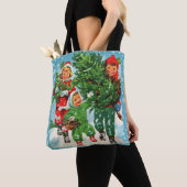 De kerstboom halen tote bag (Dichtbij)