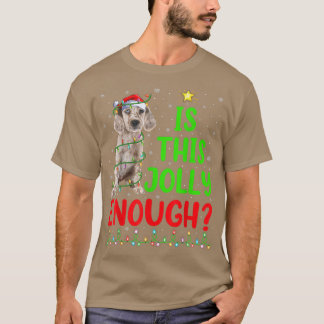 De kerstboom is dit grof genoeg Engelse setter Chr T-shirt