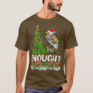 De kerstboom is een grove regenboogforel t-shirt