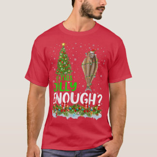De kerstboom is een klomp genoeg heilbot t-shirt