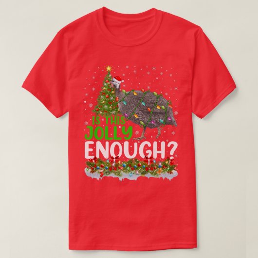 De kerstboom is een voldoende grote parelvogel t-shirt (Design voorkant)