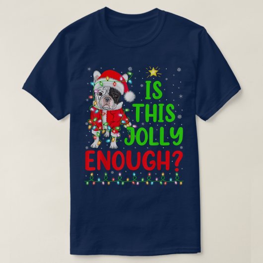De kerstboom is zo'n ruim Franse bulletsjer T-shirt (Design voorkant)