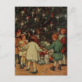 De Kerstboom Kinderen Clara Burd Kunst Briefkaart (Voorkant)