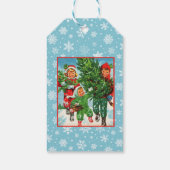 De kerstboom krijgen cadeaulabel (Achterkant)